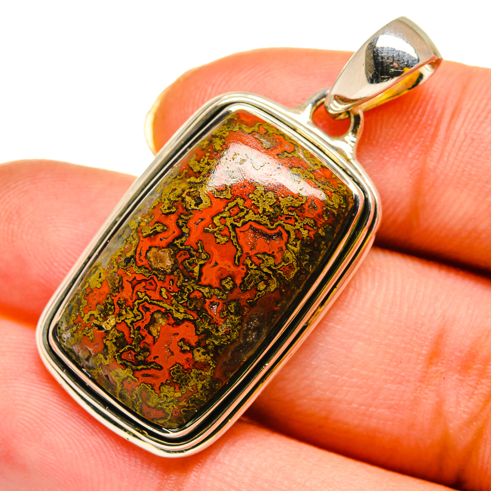Moroccan Agate Pendants handcrafted by Ana Silver Co - PD12031