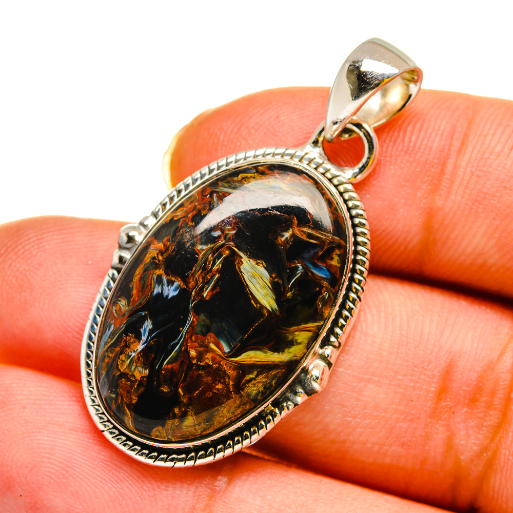 Pietersite Pendants handcrafted by Ana Silver Co - PD12040