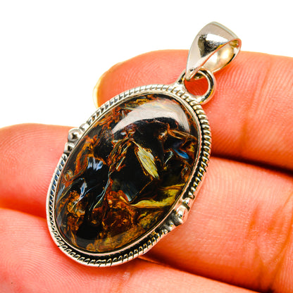 Pietersite Pendants handcrafted by Ana Silver Co - PD12040