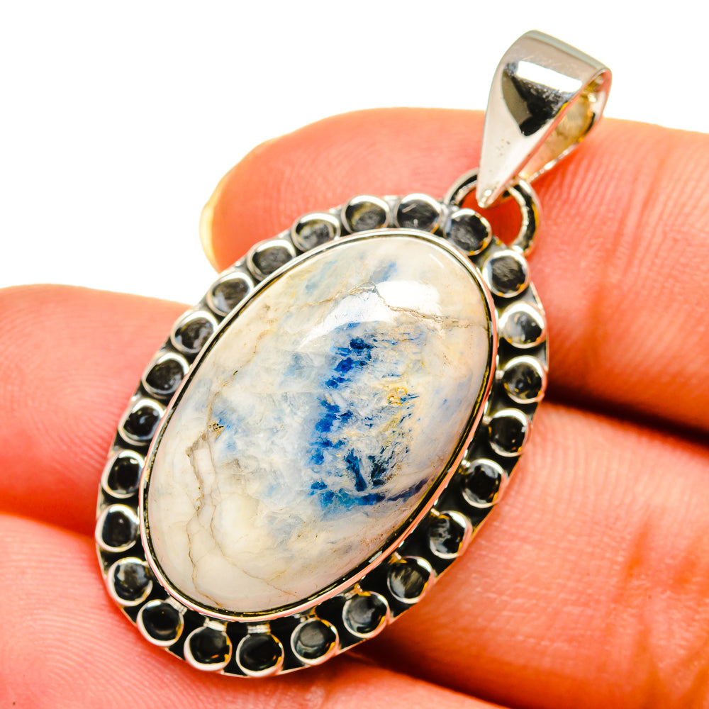 Blue Scheelite Pendants handcrafted by Ana Silver Co - PD12043