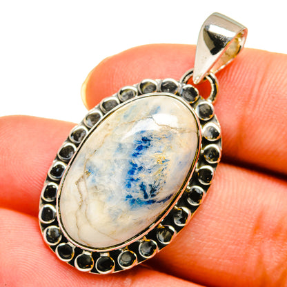 Blue Scheelite Pendants handcrafted by Ana Silver Co - PD12043