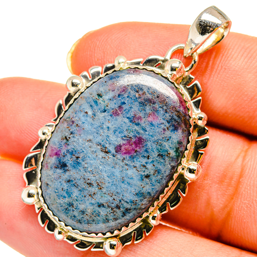 Ruby Fuchsite Pendants handcrafted by Ana Silver Co - PD12058