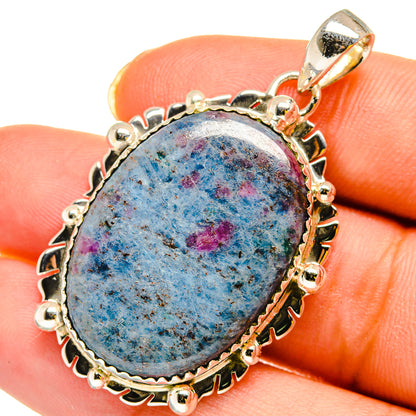 Ruby Fuchsite Pendants handcrafted by Ana Silver Co - PD12058