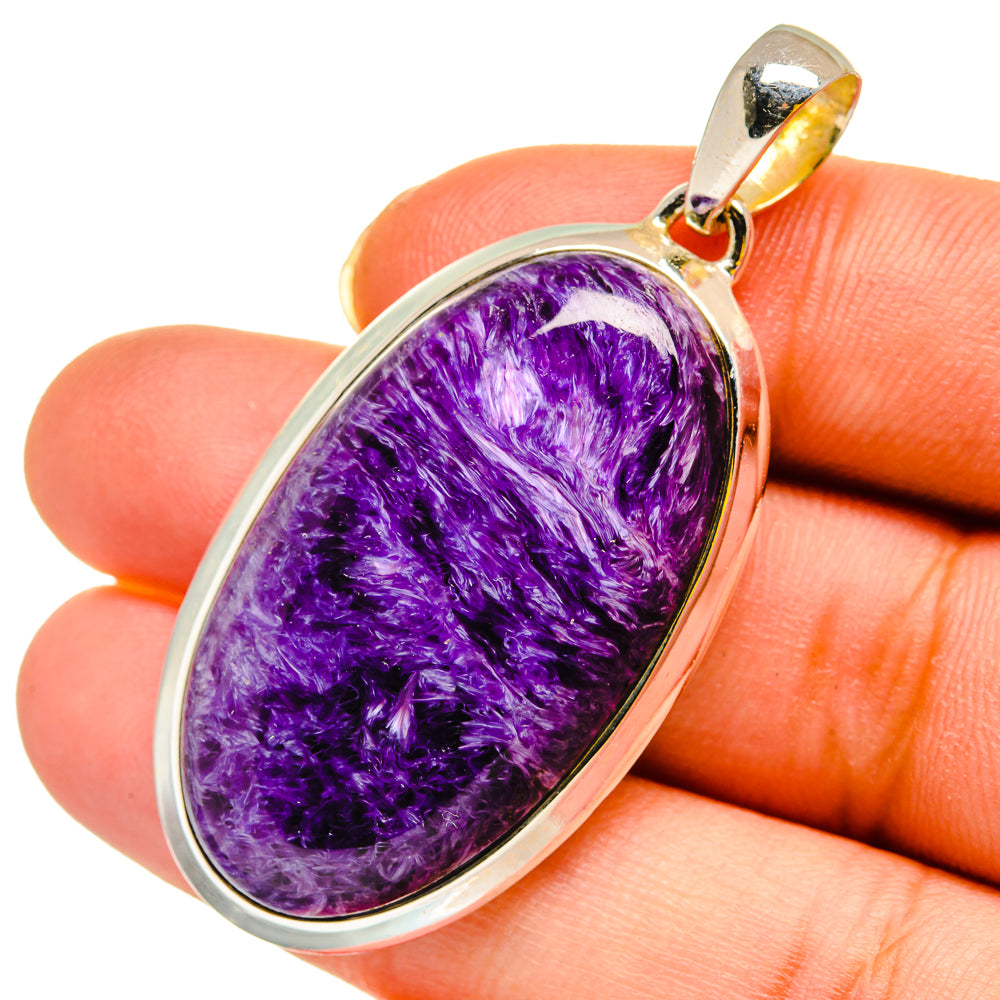 Charoite Pendants handcrafted by Ana Silver Co - PD12061