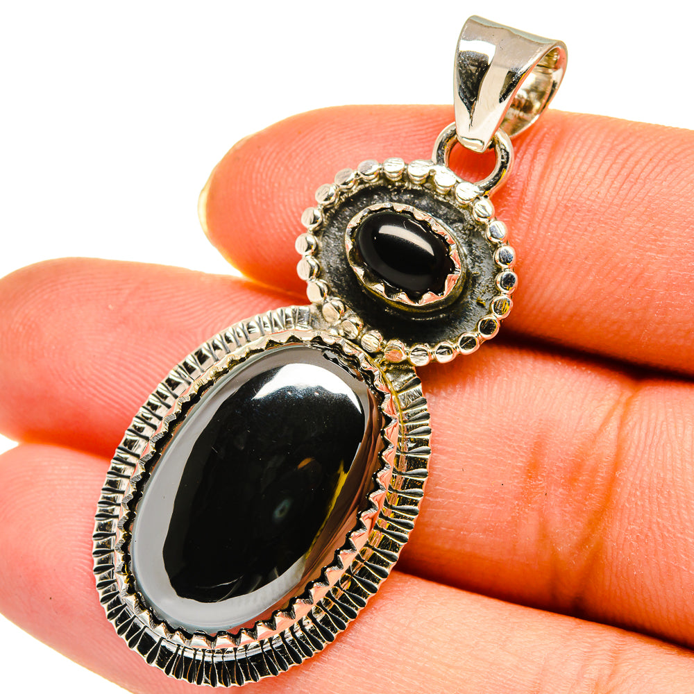 Hematite Pendants handcrafted by Ana Silver Co - PD12062