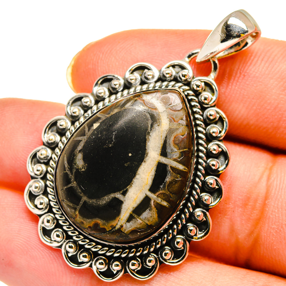 Septarian Geode Pendants handcrafted by Ana Silver Co - PD12065