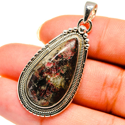 Russian Eudialyte Pendants handcrafted by Ana Silver Co - PD12072