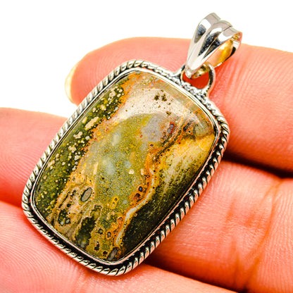 Ocean Jasper Pendants handcrafted by Ana Silver Co - PD12075