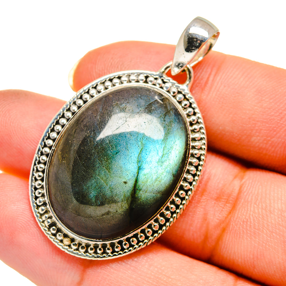 Labradorite Pendants handcrafted by Ana Silver Co - PD12085