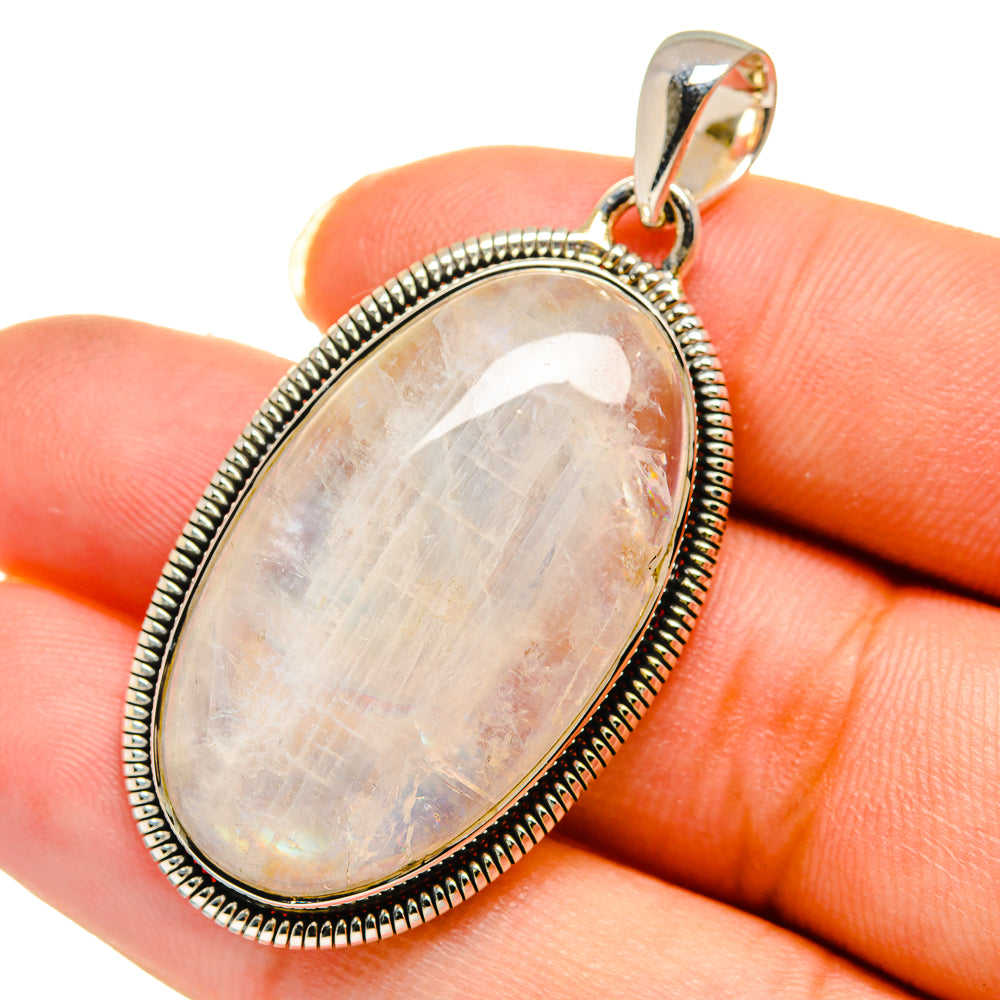 Rainbow Moonstone Pendants handcrafted by Ana Silver Co - PD12090