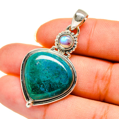 Chrysocolla Pendants handcrafted by Ana Silver Co - PD12099