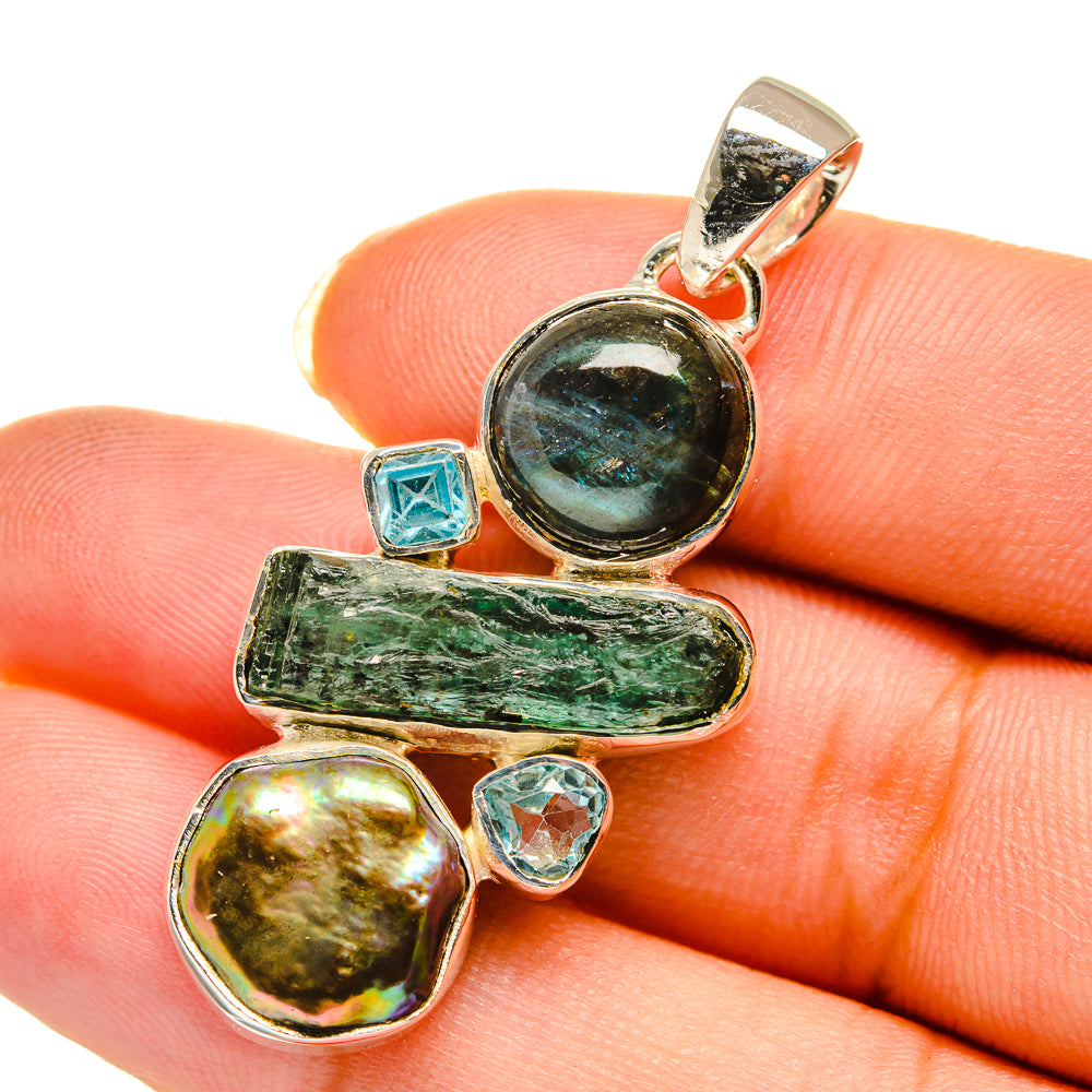 Labradorite Pendants handcrafted by Ana Silver Co - PD12104