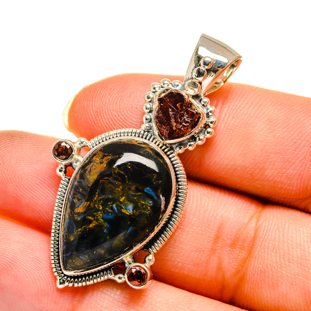 Pietersite Pendants handcrafted by Ana Silver Co - PD12110