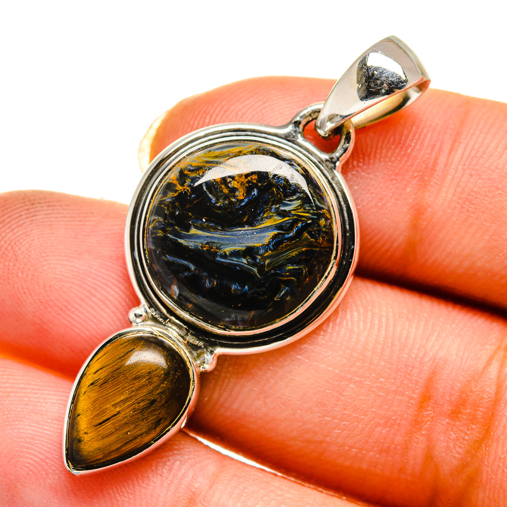 Pietersite Pendants handcrafted by Ana Silver Co - PD12112