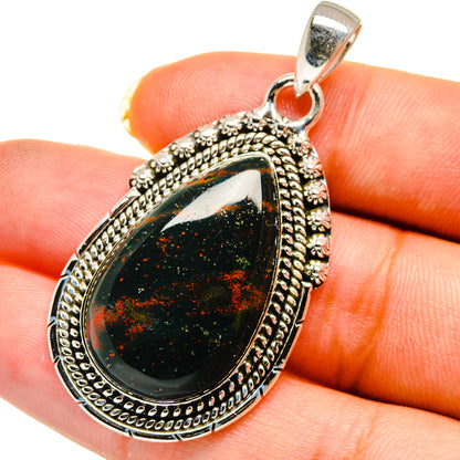 Bloodstone Pendants handcrafted by Ana Silver Co - PD12117
