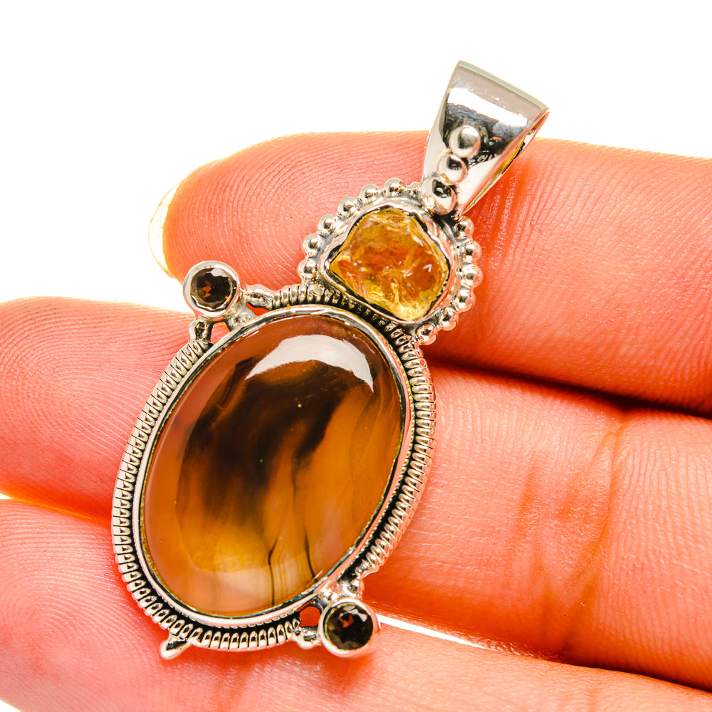 Montana Agate Pendants handcrafted by Ana Silver Co - PD12134