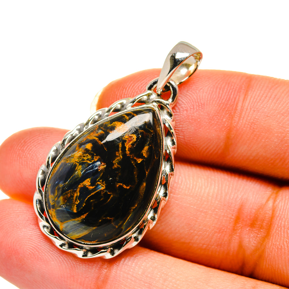 Pietersite Pendants handcrafted by Ana Silver Co - PD12138