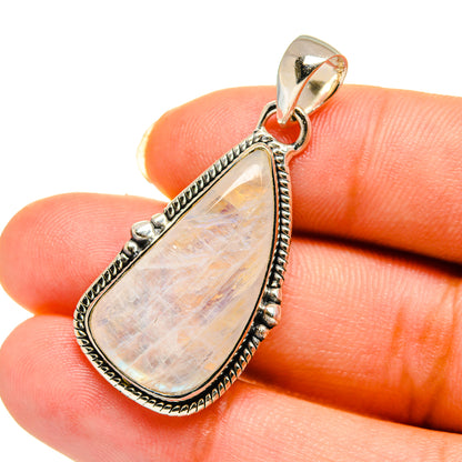 Rainbow Moonstone Pendants handcrafted by Ana Silver Co - PD12146