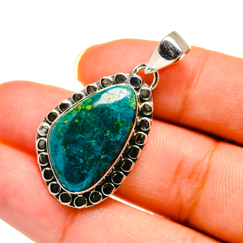 Chrysocolla Pendants handcrafted by Ana Silver Co - PD12152