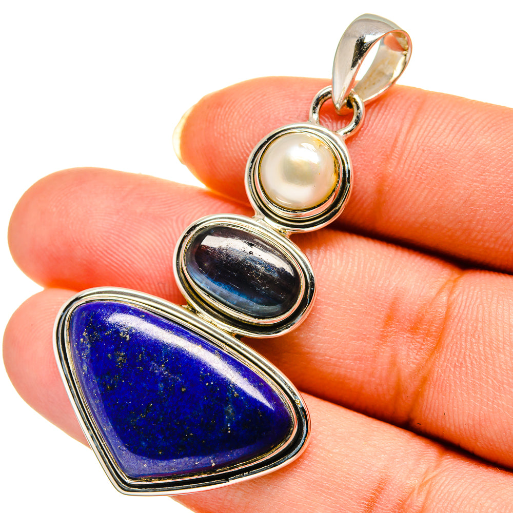 Lapis Lazuli Pendants handcrafted by Ana Silver Co - PD12158