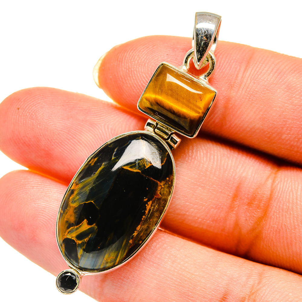 Pietersite Pendants handcrafted by Ana Silver Co - PD12161