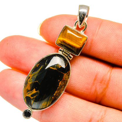 Pietersite Pendants handcrafted by Ana Silver Co - PD12161