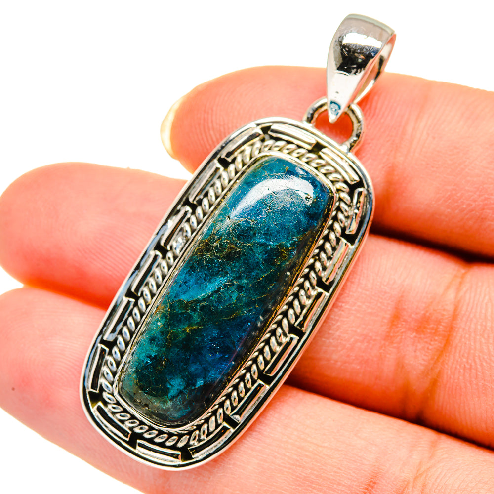 Chrysocolla Pendants handcrafted by Ana Silver Co - PD12169