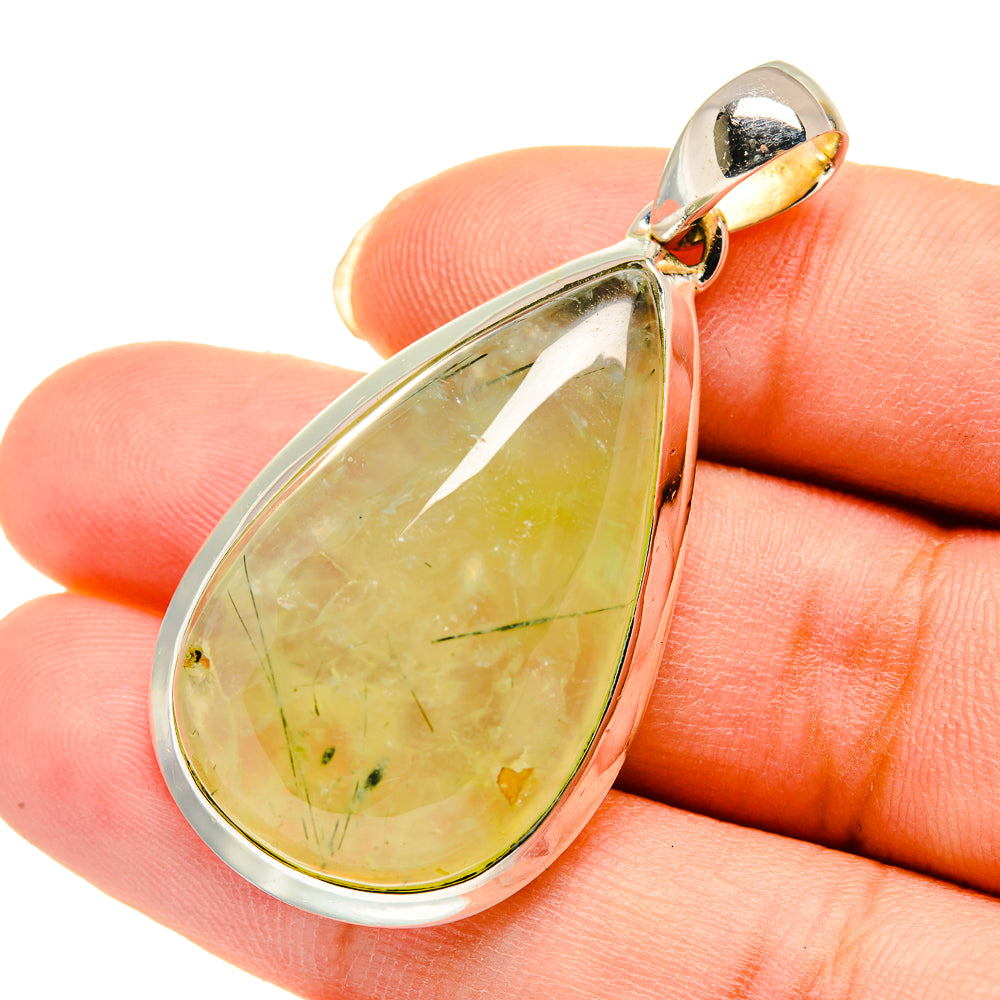 Prehnite Pendants handcrafted by Ana Silver Co - PD12177
