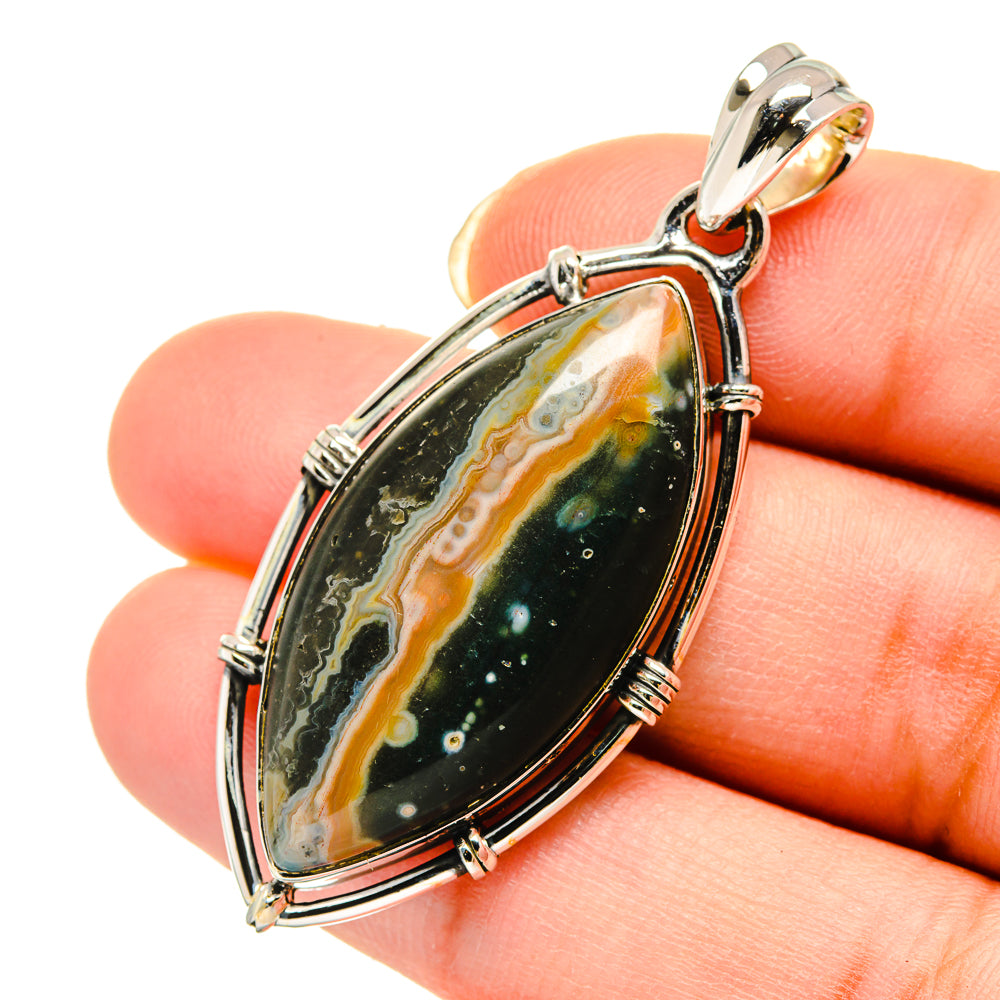 Ocean Jasper Pendants handcrafted by Ana Silver Co - PD12178