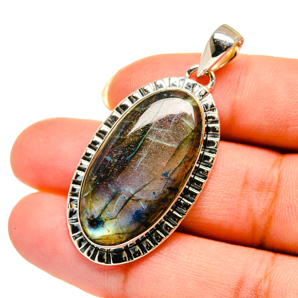 Labradorite Pendants handcrafted by Ana Silver Co - PD12180