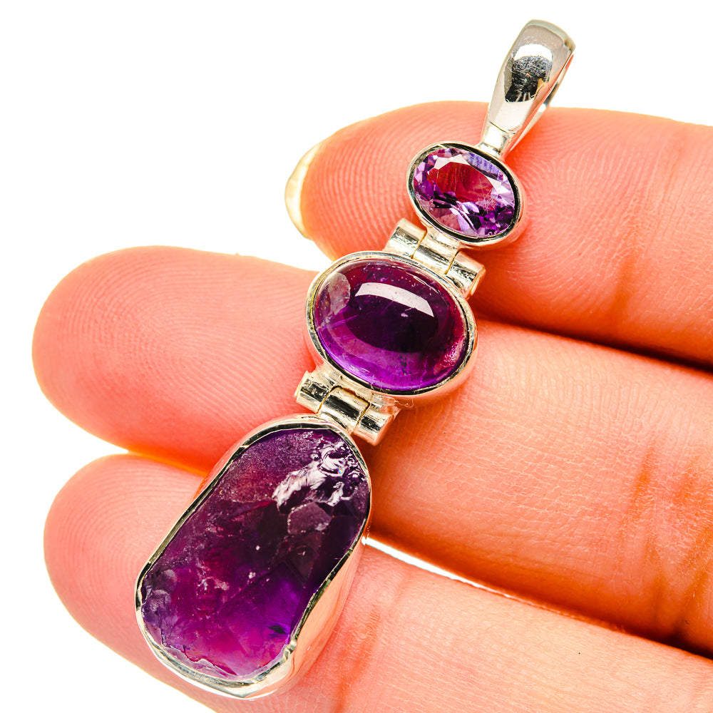 Amethyst Pendants handcrafted by Ana Silver Co - PD12182