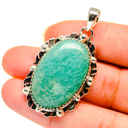 Amazonite Pendants handcrafted by Ana Silver Co - PD12188
