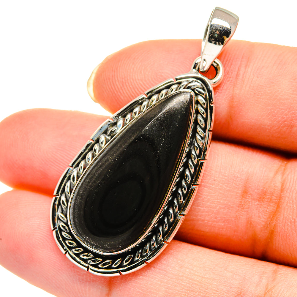 Psilomelane Pendants handcrafted by Ana Silver Co - PD12199
