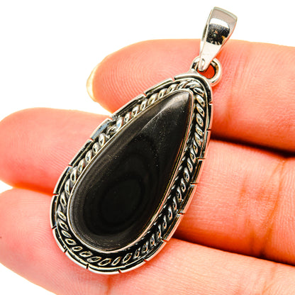 Psilomelane Pendants handcrafted by Ana Silver Co - PD12199