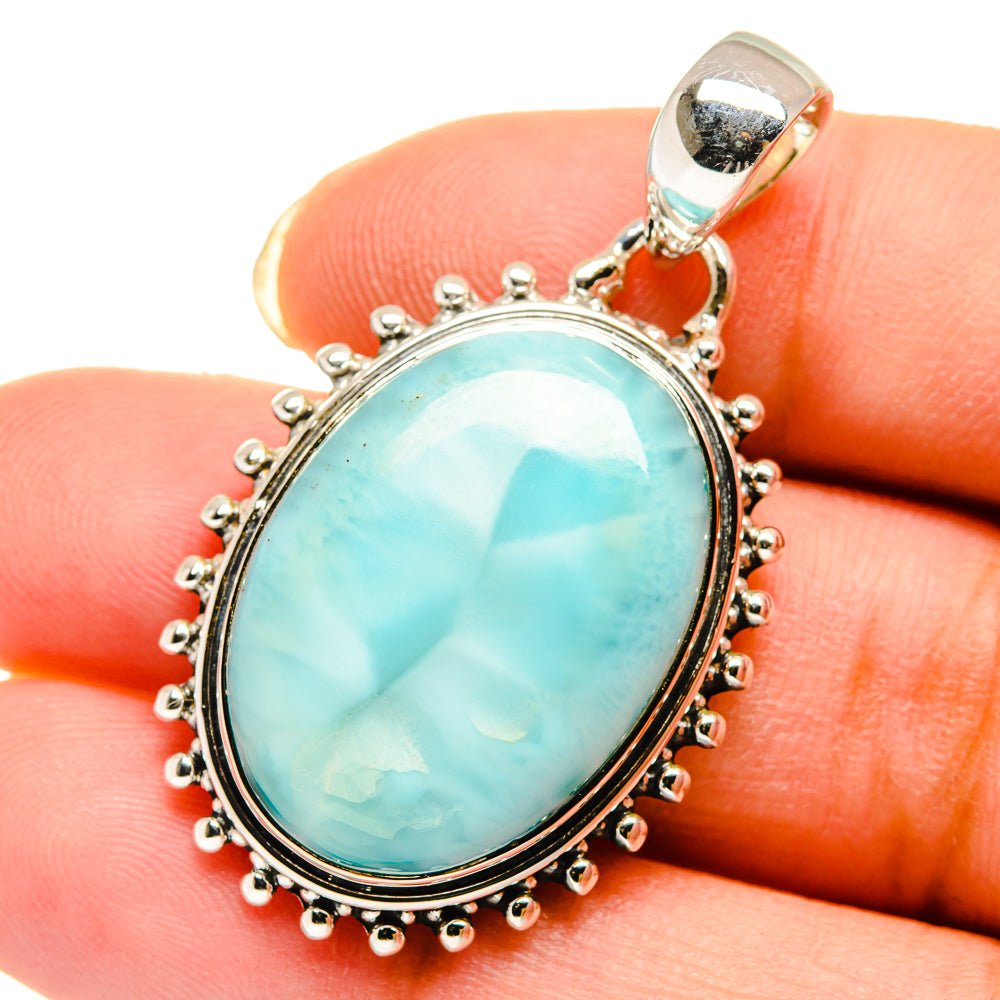Larimar Pendants handcrafted by Ana Silver Co - PD12202