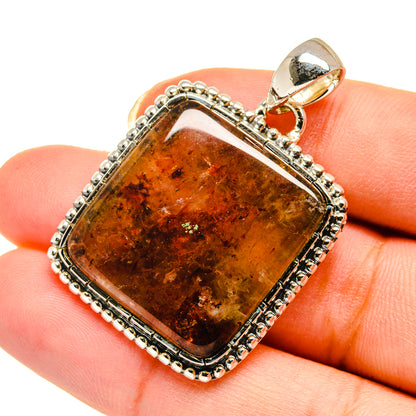 Strawberry Quartz Pendants handcrafted by Ana Silver Co - PD12209