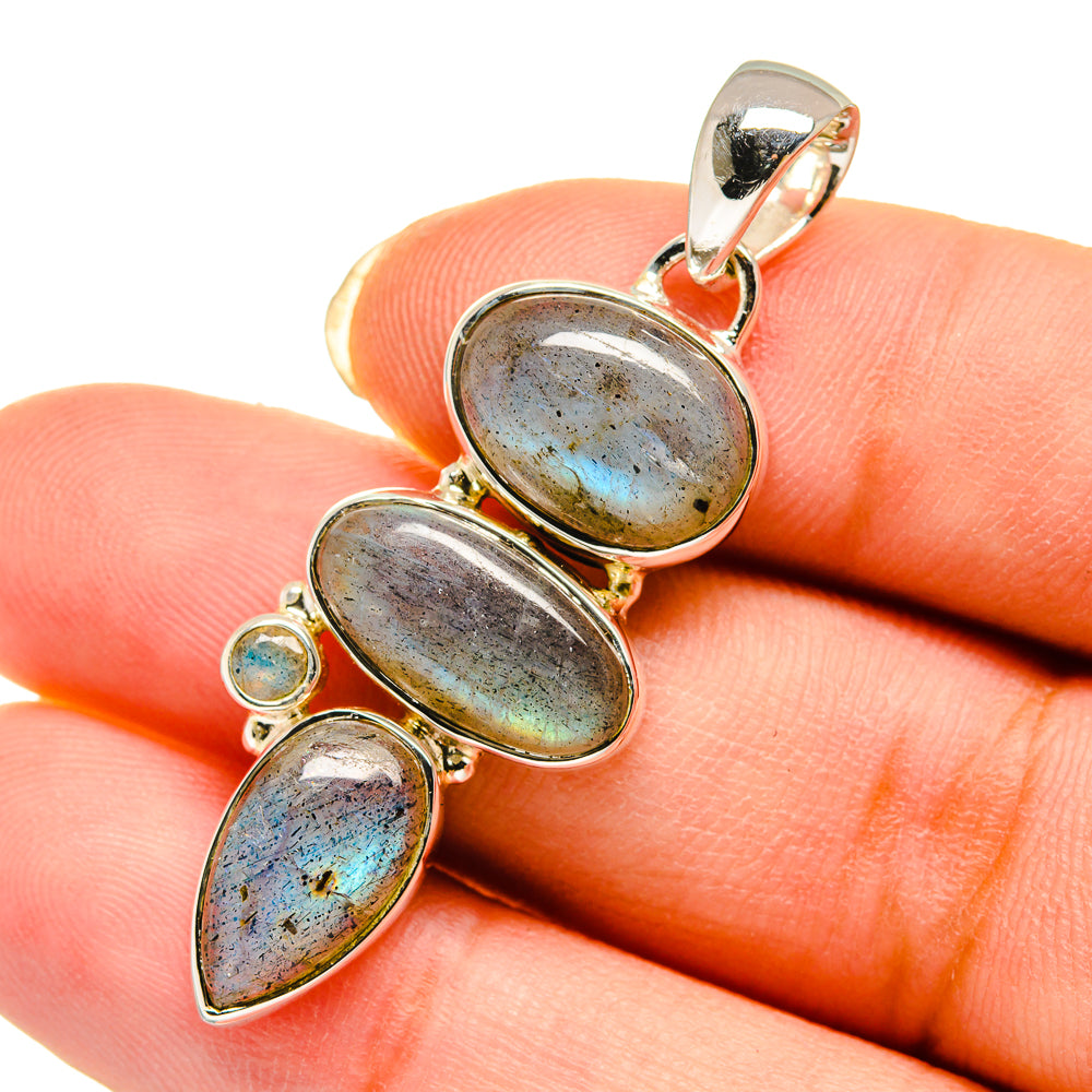 Labradorite Pendants handcrafted by Ana Silver Co - PD12215