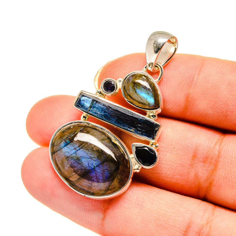 Labradorite Pendants handcrafted by Ana Silver Co - PD12220