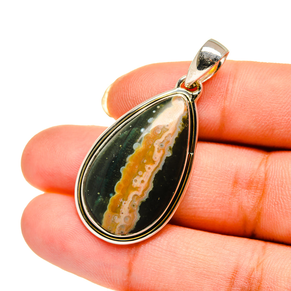 Ocean Jasper Pendants handcrafted by Ana Silver Co - PD12222