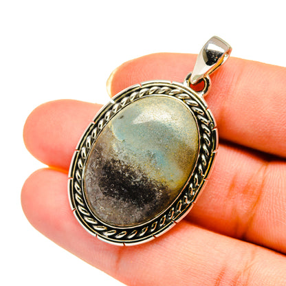 Peruvian Opal Pendants handcrafted by Ana Silver Co - PD12229