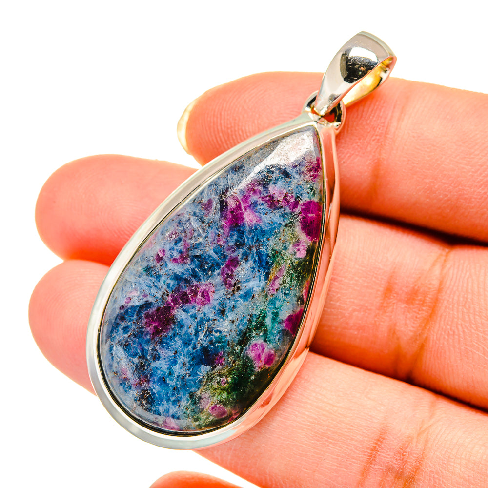 Ruby Fuchsite Pendants handcrafted by Ana Silver Co - PD12249