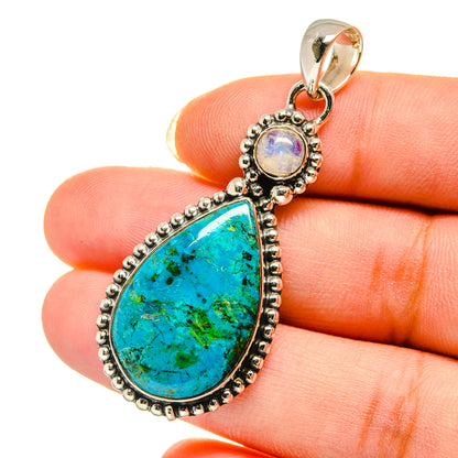 Chrysocolla Pendants handcrafted by Ana Silver Co - PD12252