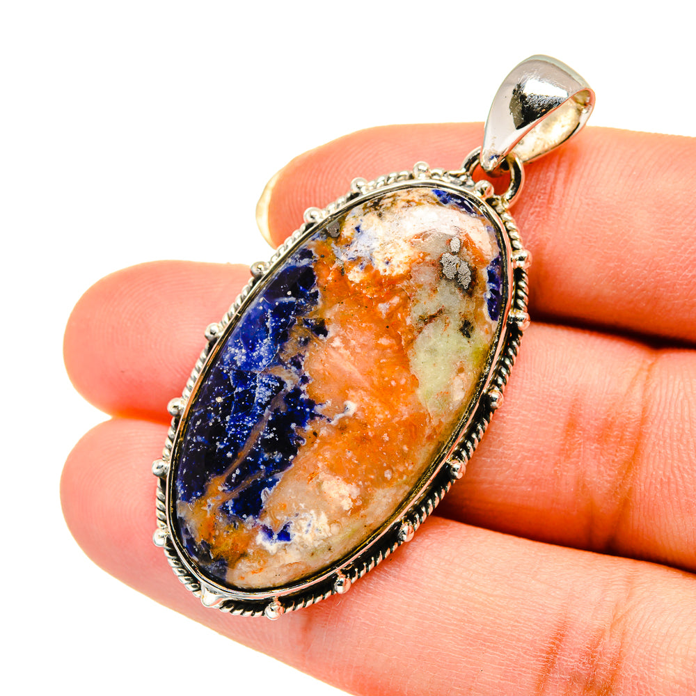 Sodalite Pendants handcrafted by Ana Silver Co - PD12253