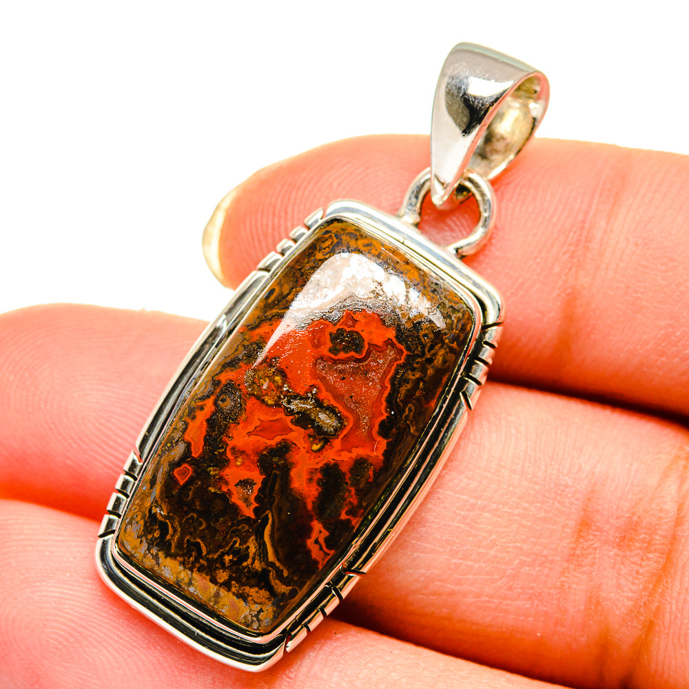 Moroccan Agate Pendants handcrafted by Ana Silver Co - PD12263