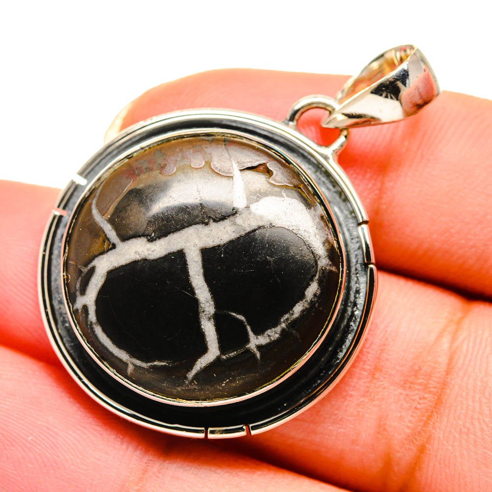 Septarian Geode Pendants handcrafted by Ana Silver Co - PD12275