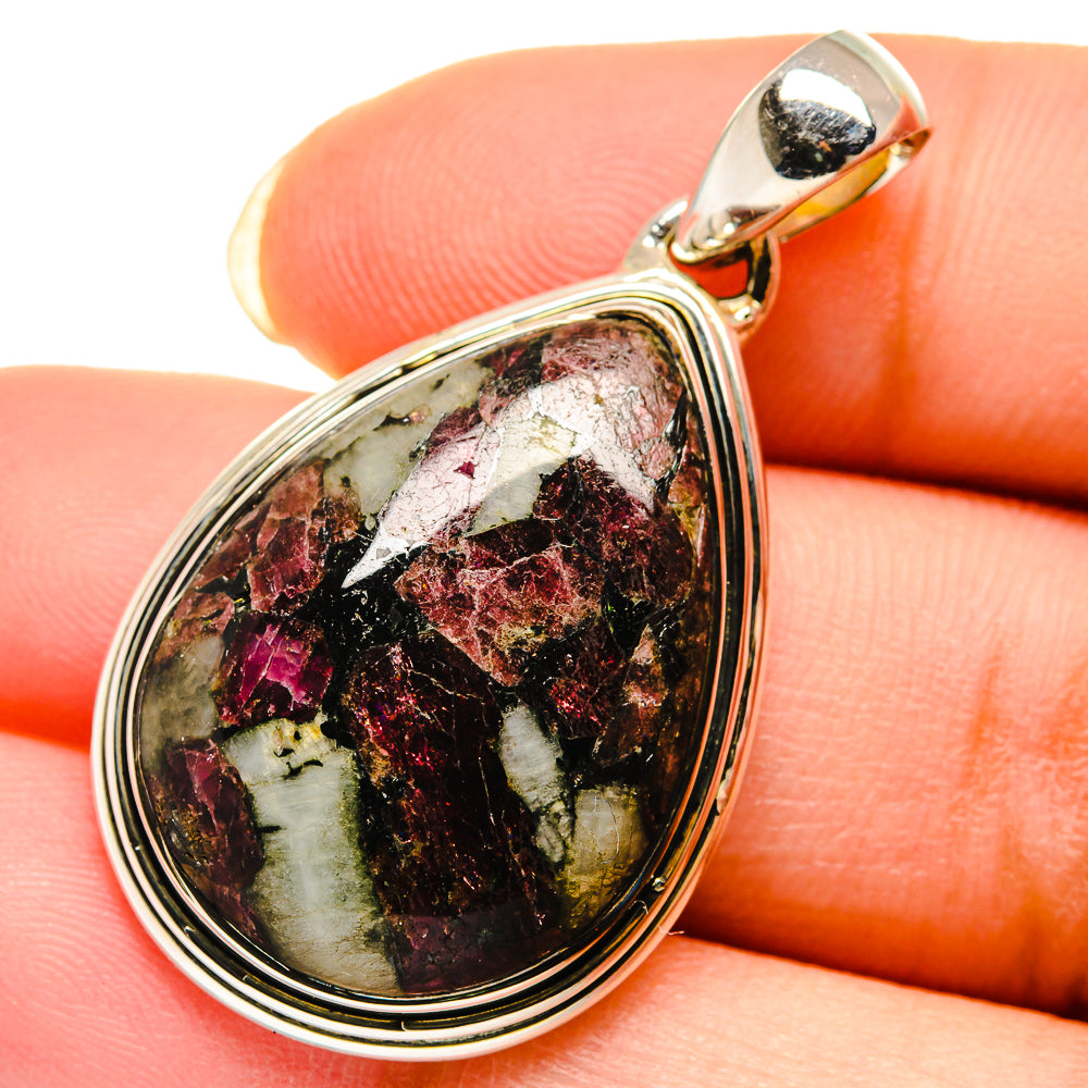 Russian Eudialyte Pendants handcrafted by Ana Silver Co - PD12280