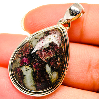 Russian Eudialyte Pendants handcrafted by Ana Silver Co - PD12280