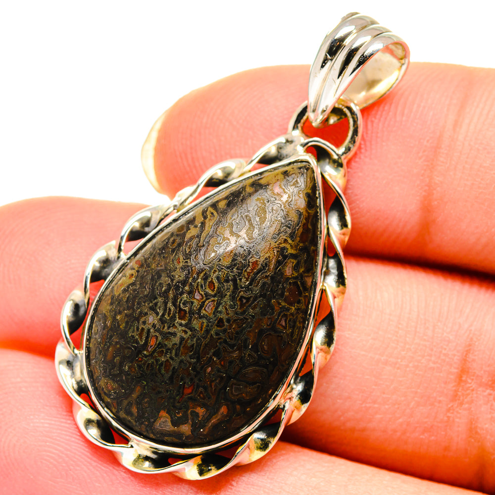 Dinosaur Bone Pendants handcrafted by Ana Silver Co - PD12281