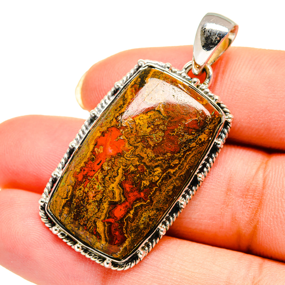 Moroccan Agate Pendants handcrafted by Ana Silver Co - PD12287