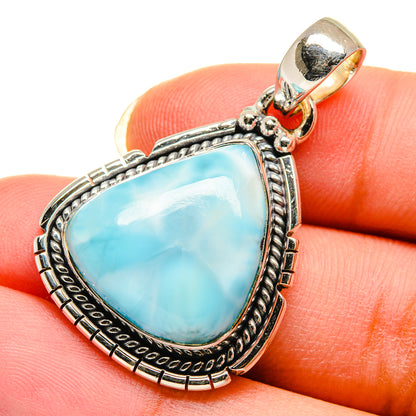 Larimar Pendants handcrafted by Ana Silver Co - PD12292